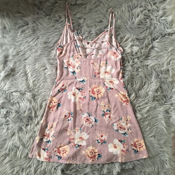 SOLD Hollister Button Front Floral Dress - Picture 5 of 7